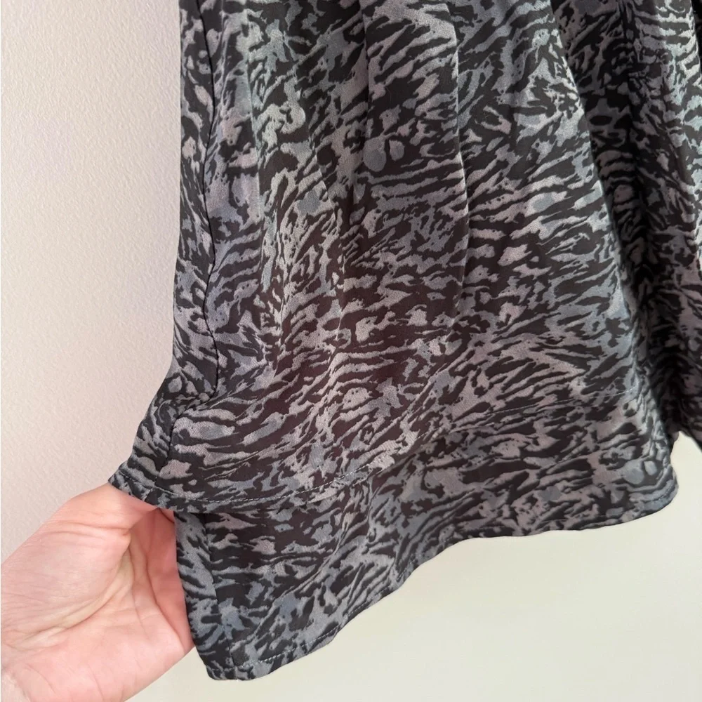 Rails Addison Skirt - Charcoal Grey Abstract Animal Print - Size Small